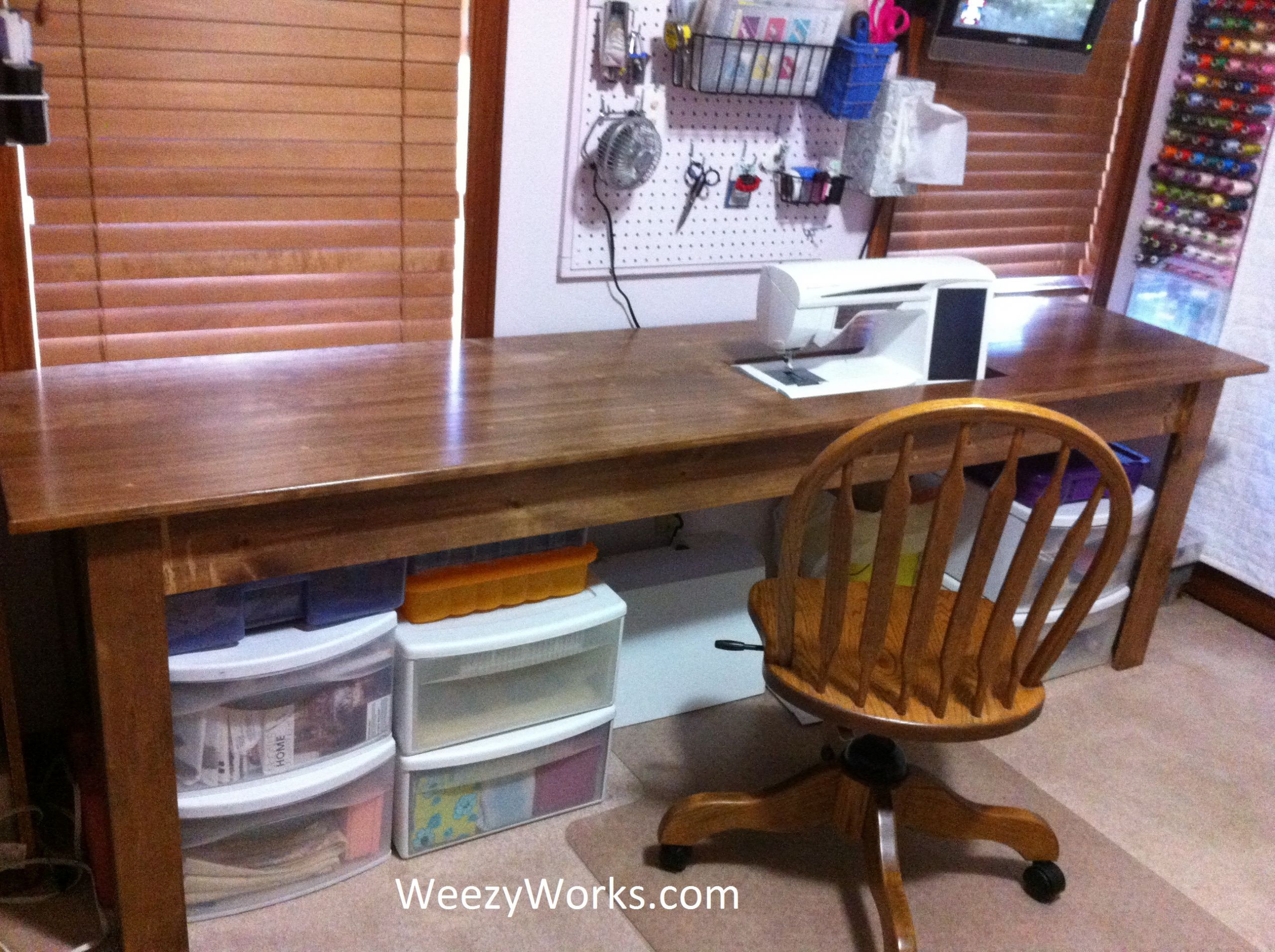 DIY Sewing Table Plans
 Ana White