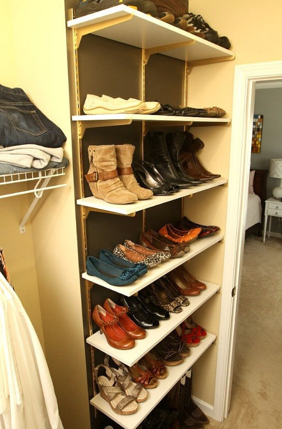 DIY Shoe Organizer For Closet
 10 Clever and Easy Ways to Organize Your Shoes DIY & Crafts