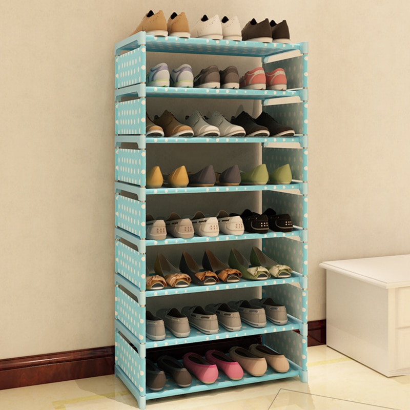 DIY Shoe Organizer For Closet
 7 Layers Non woven Fabric Shoe Rack Shelf Storage Closet