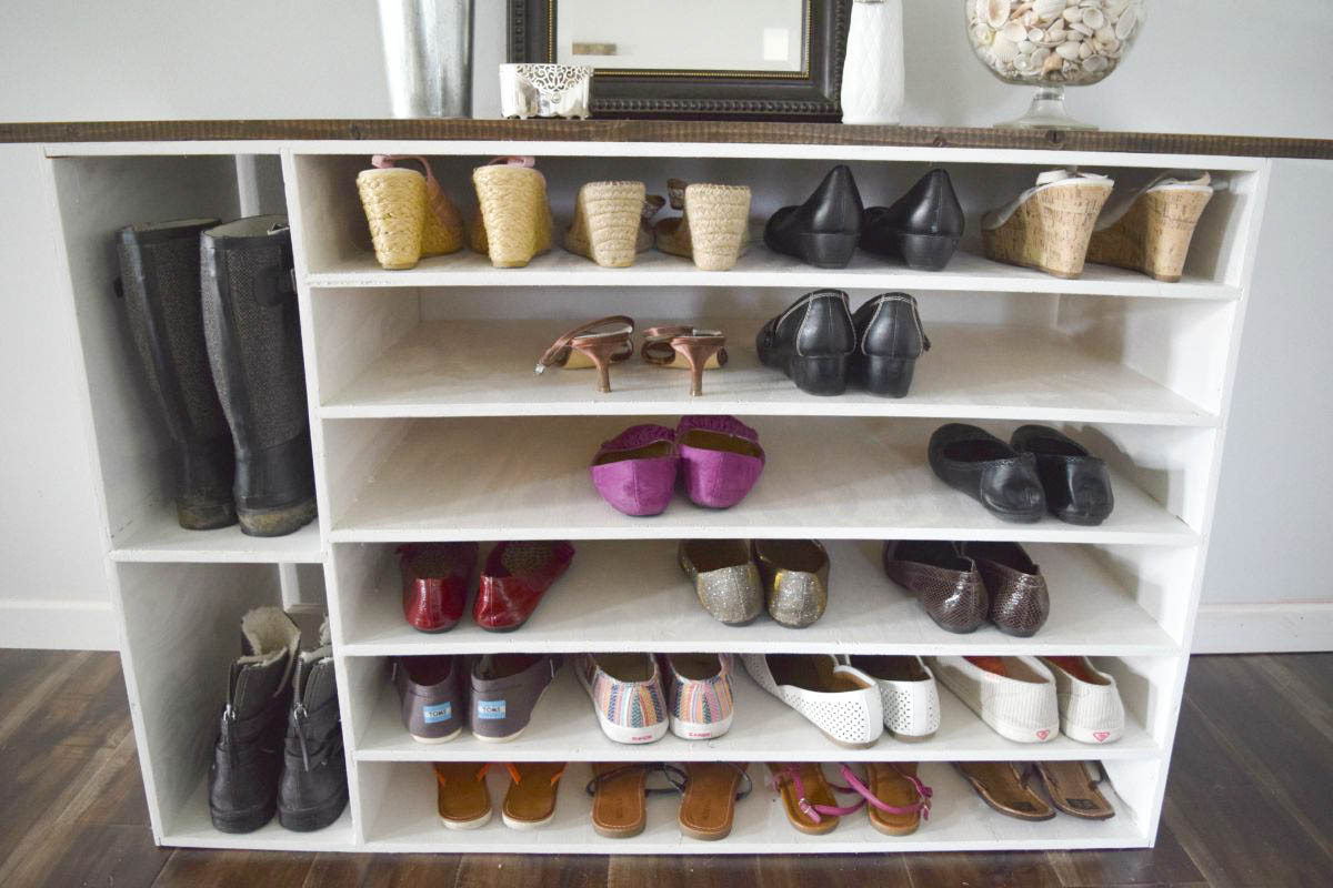DIY Shoe Organizer For Closet
 How to make a DIY shoe organizer and rack for the closet