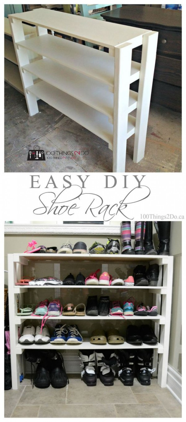 DIY Shoe Racks
 62 Easy DIY Shoe Rack Storage Ideas You Can Build on a Bud