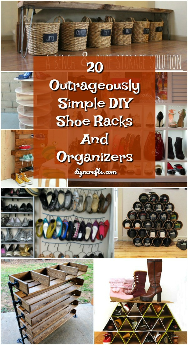 DIY Shoe Racks
 20 Outrageously Simple DIY Shoe Racks And Organizers You