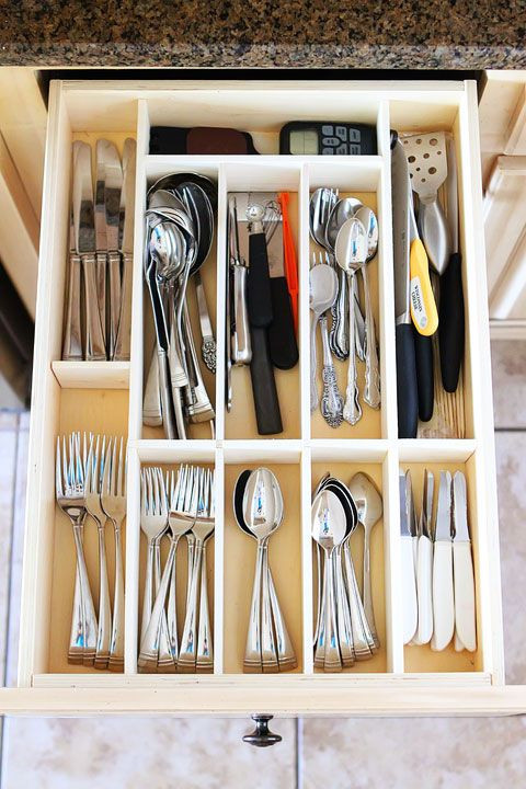 DIY Silverware Organizer
 DIY Kitchen Utensil Drawer Organizer Easy