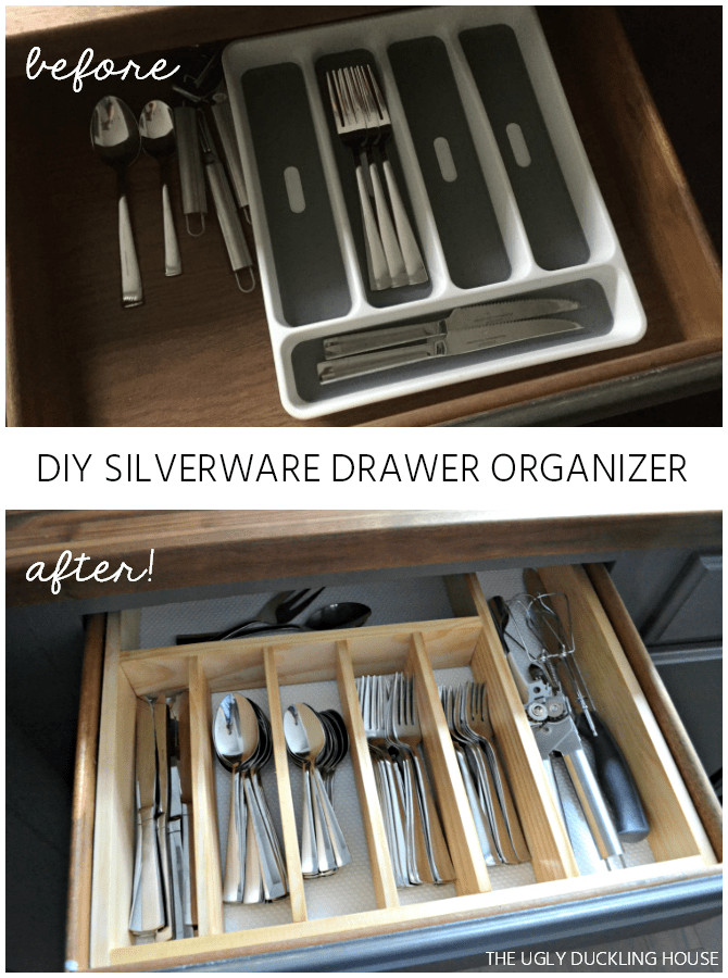 DIY Silverware Organizer
 $10 to Organized DIY Silverware Drawer Organizer The