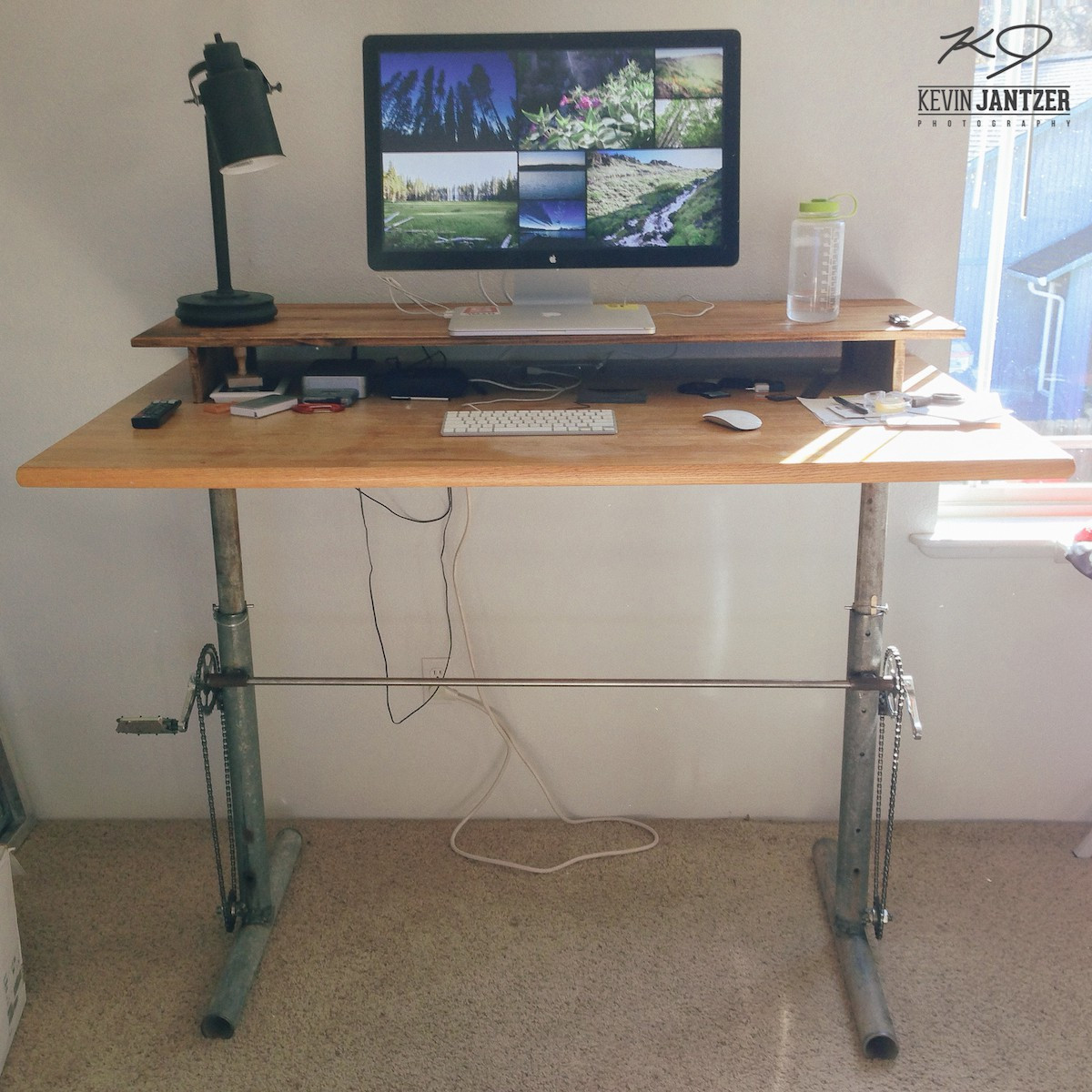DIY Sit Stand Desk Plans
 Kevin Jantzer DIY Adjustable Standing Desk