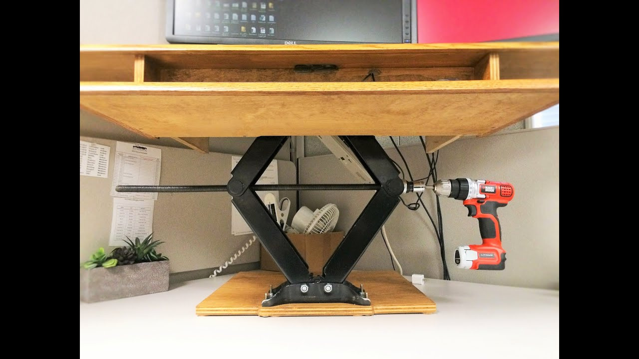 DIY Sit Stand Desk Plans
 DIY Height Adjustable Standing Desk