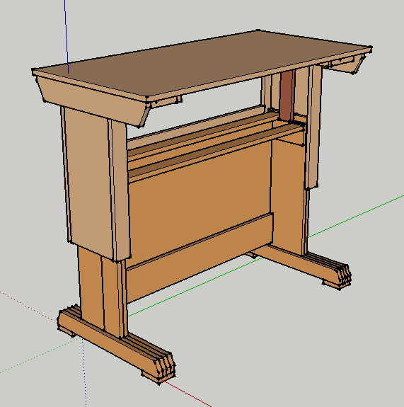 DIY Sit Stand Desk Plans
 Sit Stand Desk Prototype for DIY Plans by Jeff Breeden