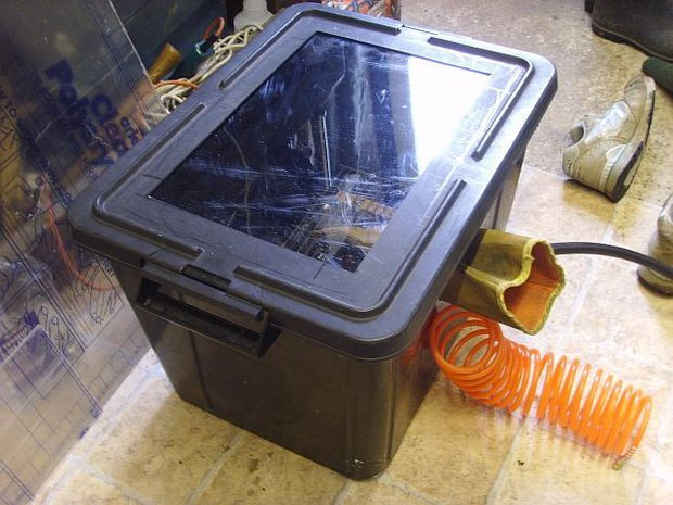 DIY Soda Blaster Plans
 Homemade Shot Grit Blasting Cabinet