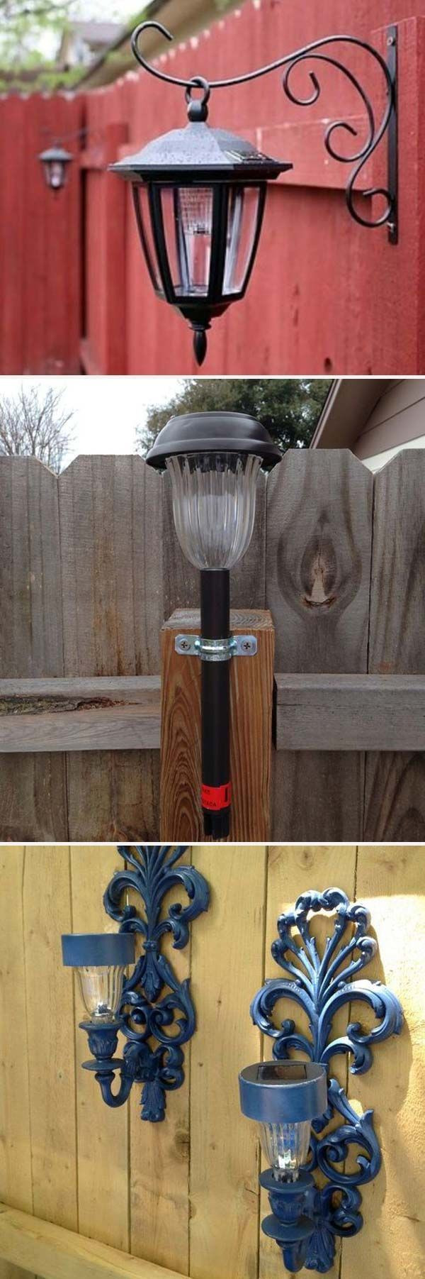 DIY Solar Lights Outdoor
 Decorate your fence by hanging dollar store solar lights