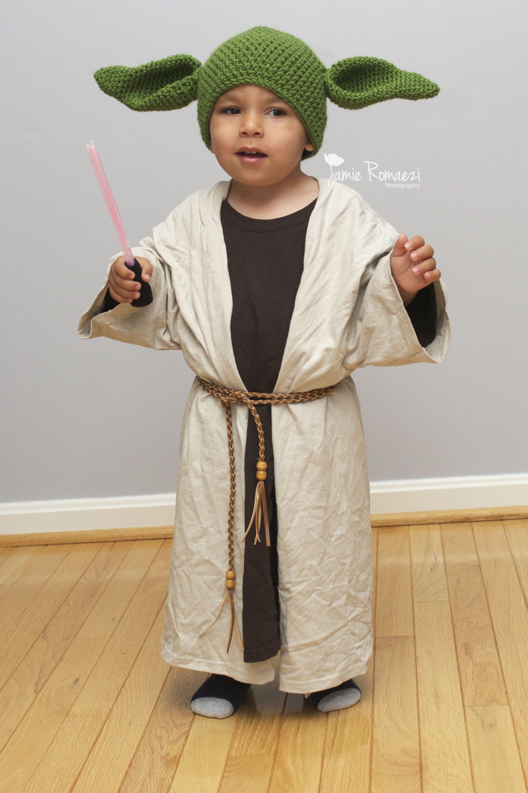 DIY Star Wars Costume
 Halloween 2013 Easy Homemade Toddler Yoda Costume