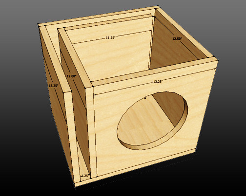 DIY Subwoofer Box Design
 Image result for ported single 10" woofer box