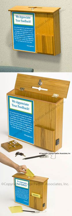 DIY Suggestion Box
 Wooden Ballot Box w Sign Holder Pocket Pen & Lock Wall