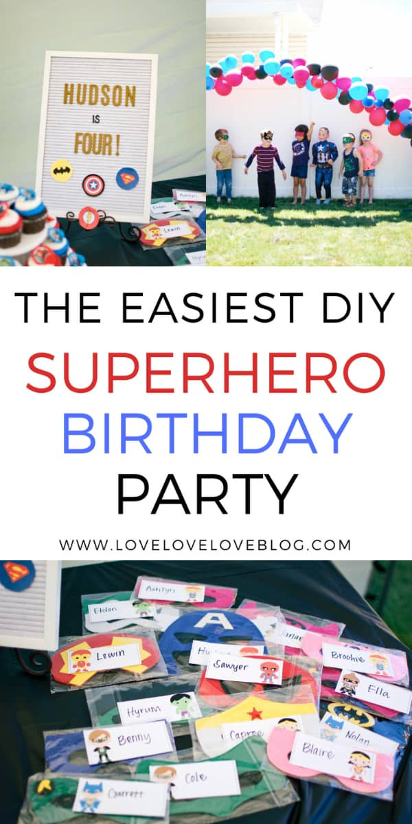 DIY Superhero Decorations
 This Insanely Easy DIY Superhero Birthday Party Will Blow