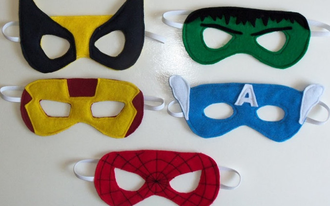 DIY Superhero Masks
 Super Easy Superhero Birthday Party Ideas