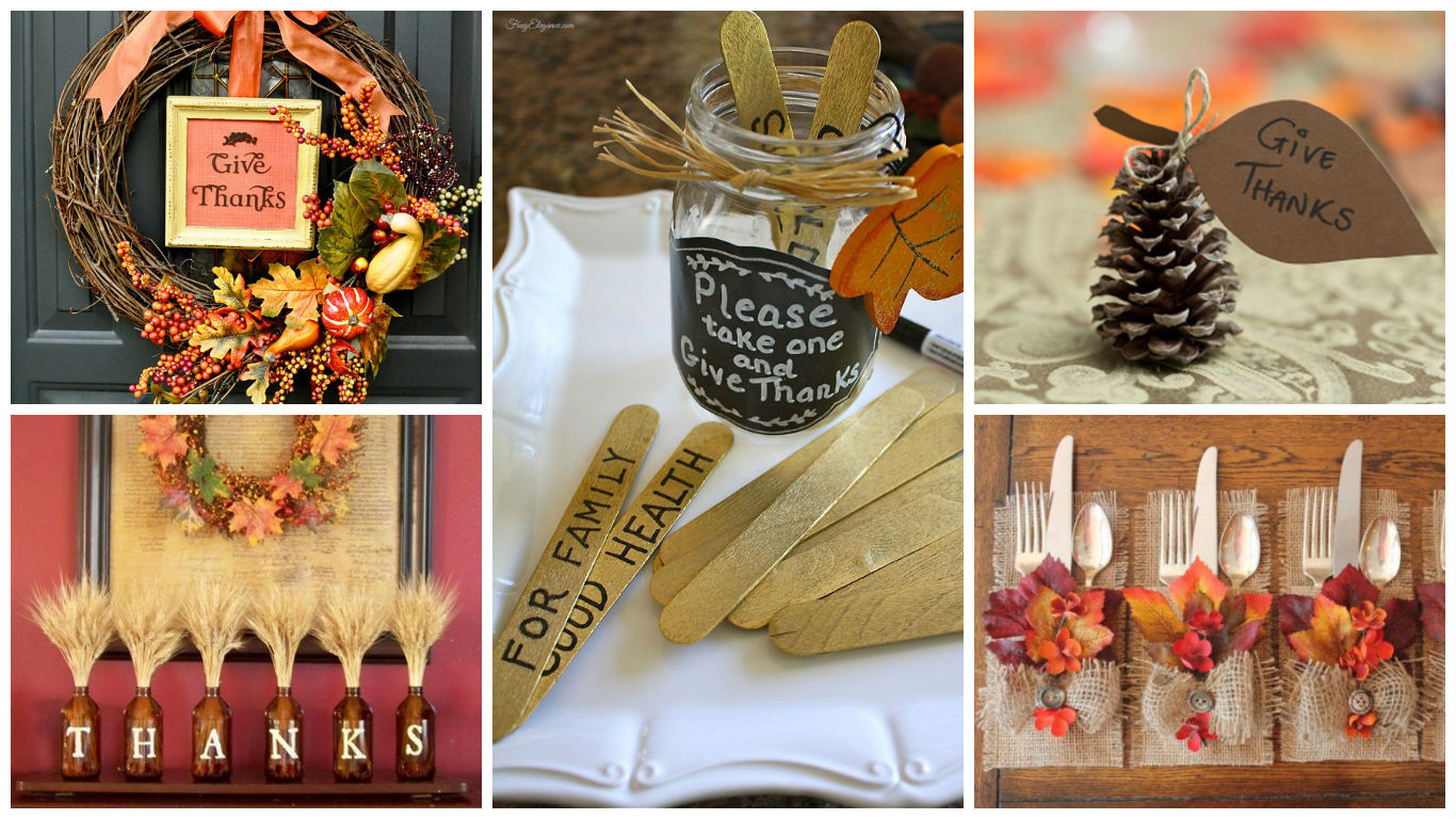 DIY Thanksgiving Decorations
 19 Totally Easy & Inexpensive DIY Thanksgiving Decorations
