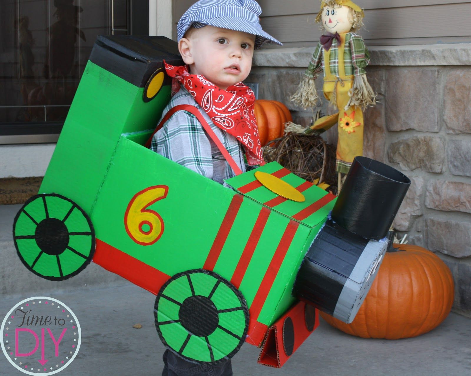 DIY Thomas The Train Costume
 Time to DIY Train Percy Halloween Costume