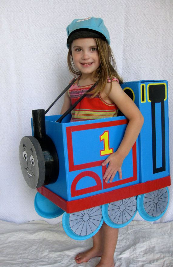 DIY Thomas The Train Costume
 Toddler and kids Thomas the Train Costume by Finonya on