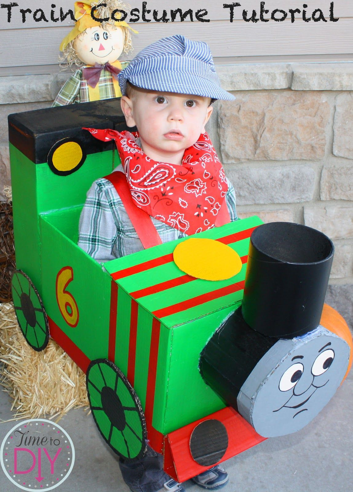 DIY Thomas The Train Costume
 Time to DIY Halloween Train Costume Tutorial Percy