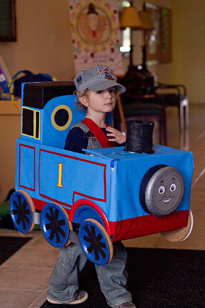 DIY Thomas The Train Costume
 Halloween Costume Thomas the Train DIY I had so much fun