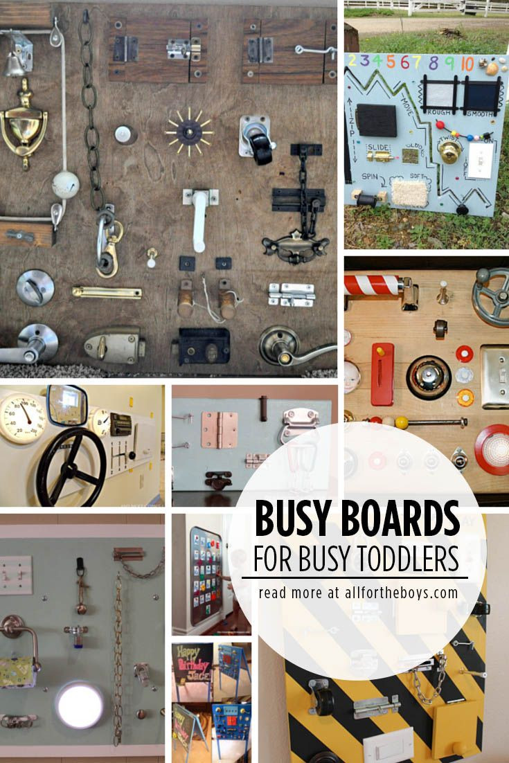 DIY Toddler Busy Board
 Busy Boards for Busy Toddlers