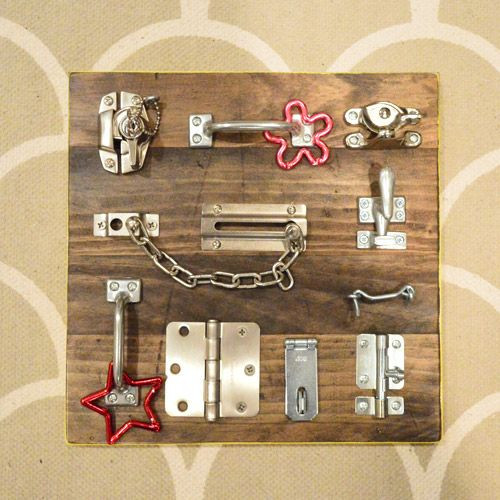 DIY Toddler Busy Board
 64 best Toddler Busy Board latches and locks images on
