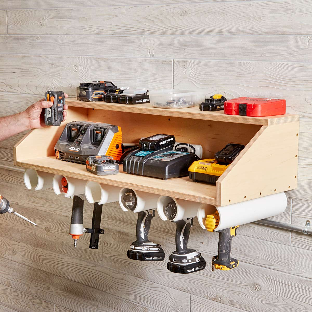 DIY Tool Organizer
 Reader Project Drill Dock — The Family Handyman