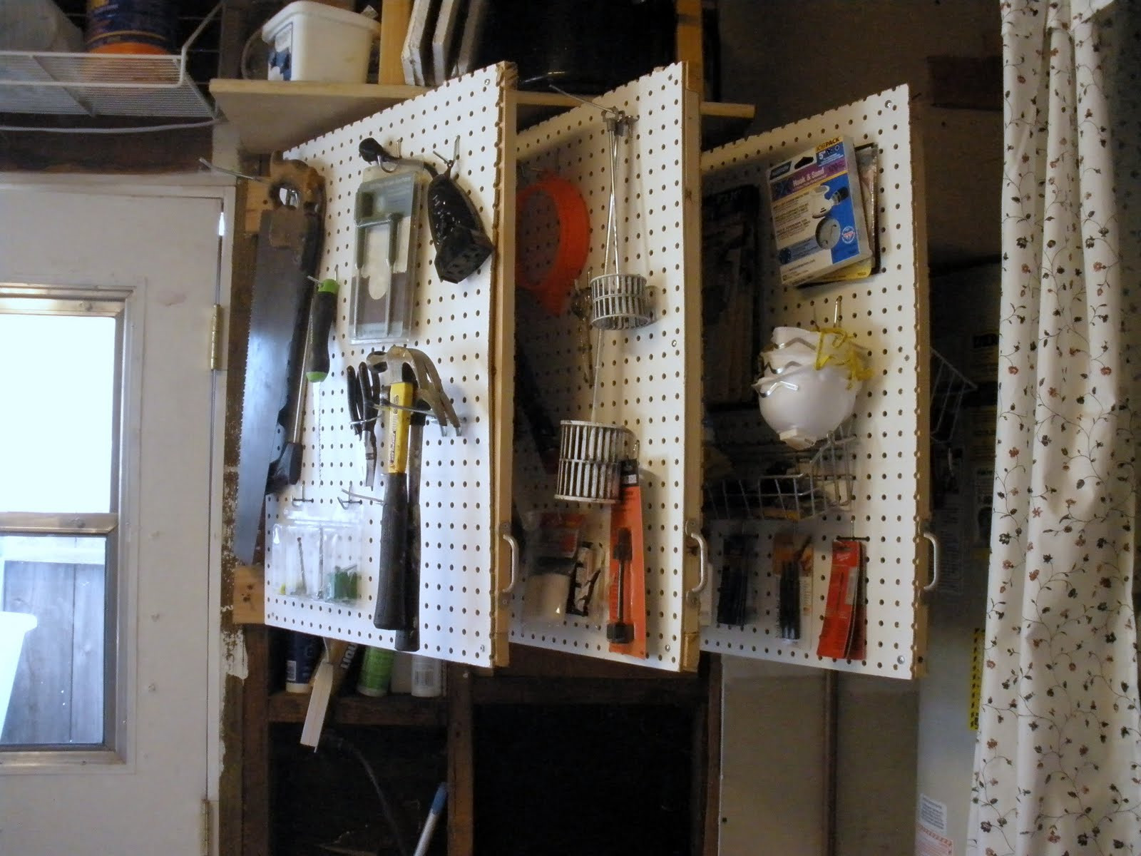 DIY Tool Organizer
 Pregnant with power tools The Workshop Pegboard "Book
