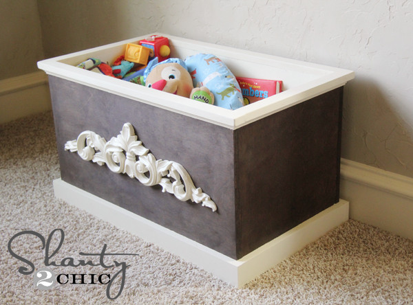 DIY Toy Box
 DIY Wood Toy Box or Blanket Box Shanty 2 Chic