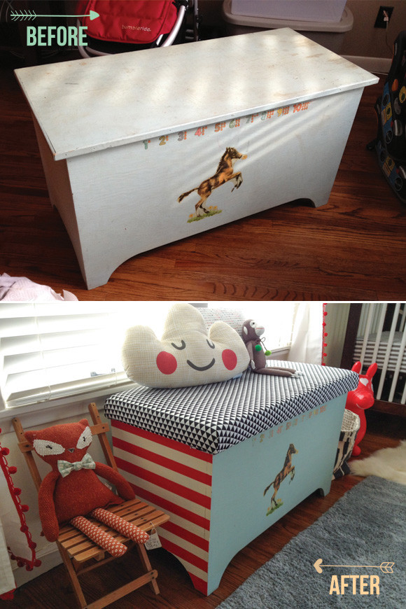 DIY Toy Box
 the nursery diy toy chest