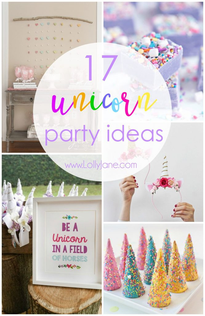 Diy Unicorn Birthday Party Ideas
 17 Unicorn Party Ideas To Throw The Ultimate Unicorn Party