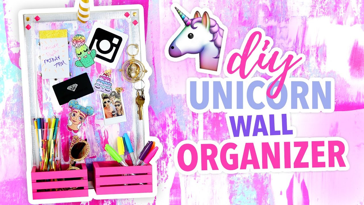 DIY Unicorn Room Decor
 DIY UNICORN Wall Organizer Cute Room Decor