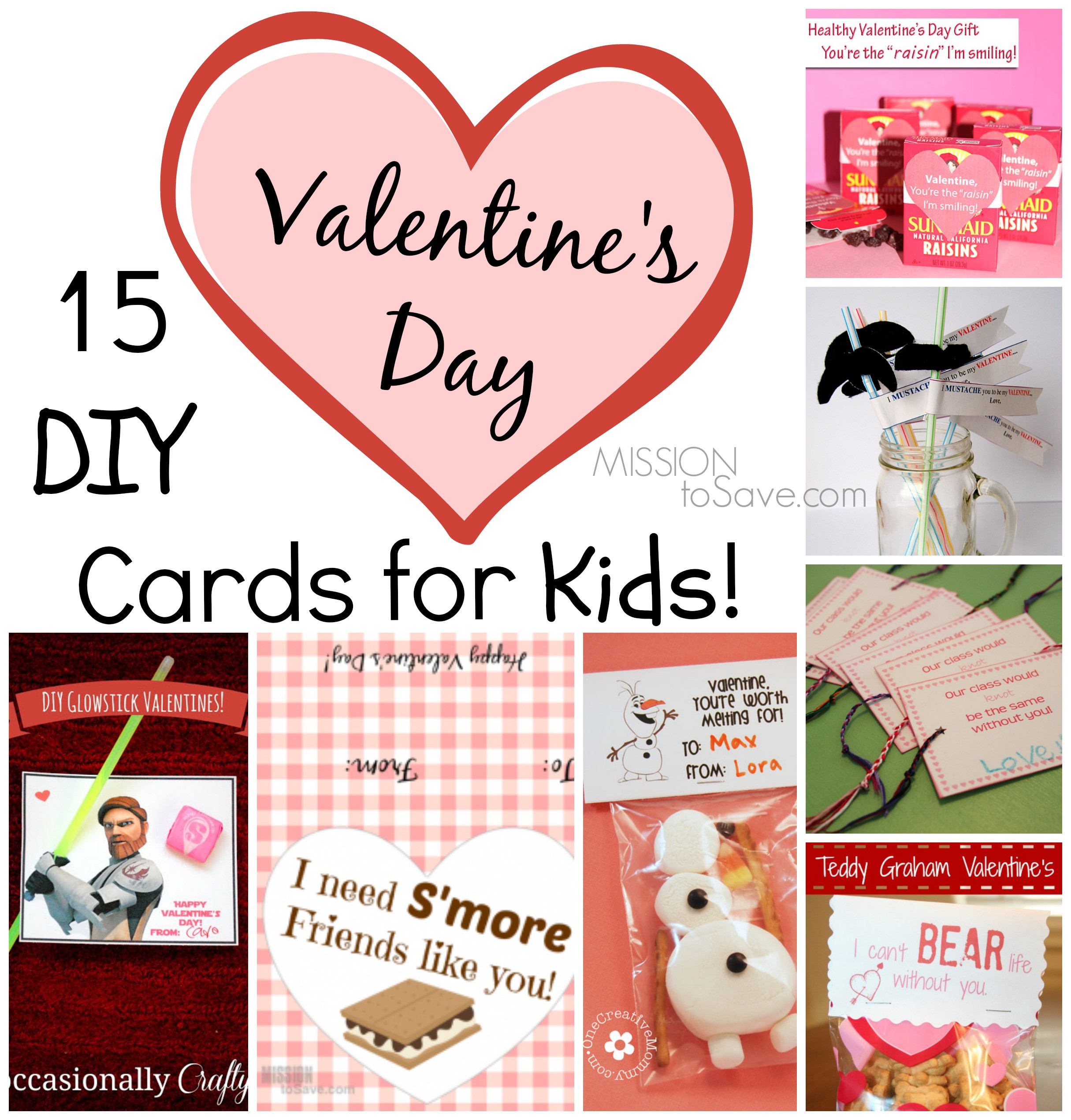DIY Valentines Card For Kids
 15 DIY Valentine Day Cards for Kids Mission to Save