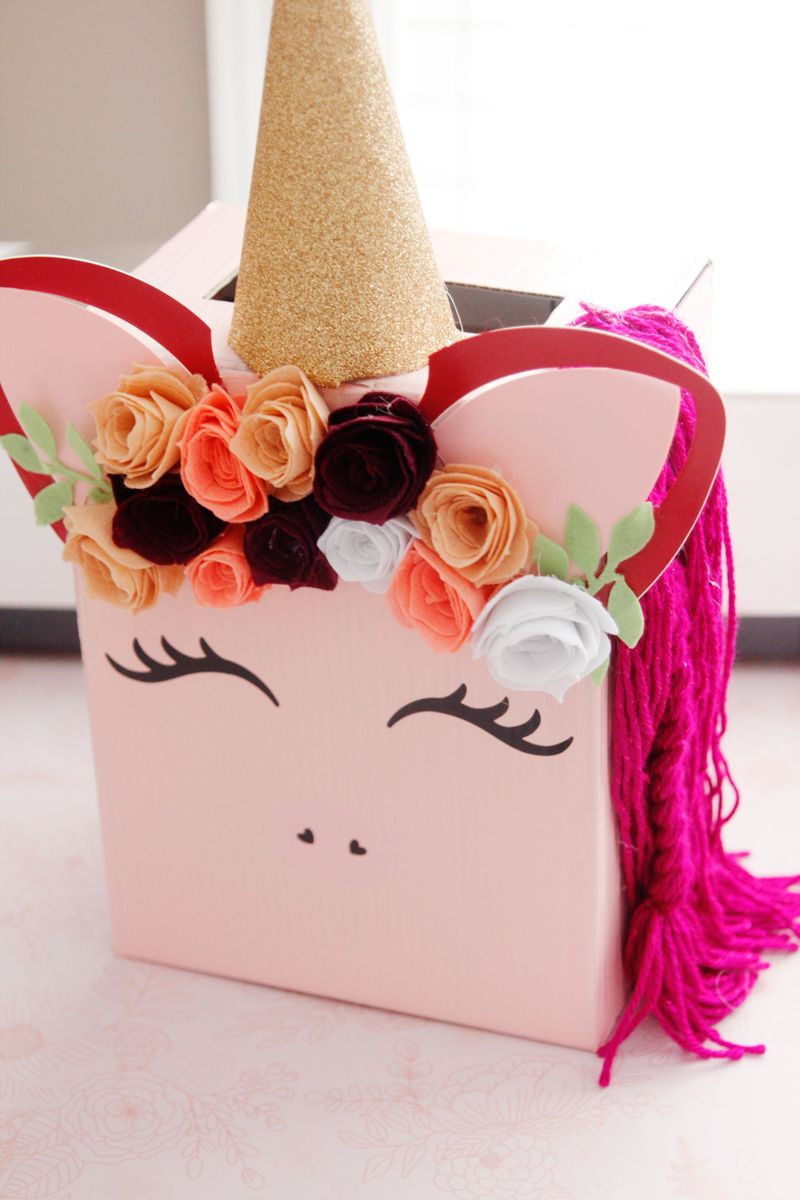 DIY Valentines Day Boxes
 DIY Unicorn Valentine Box Hair Bow Valentines with