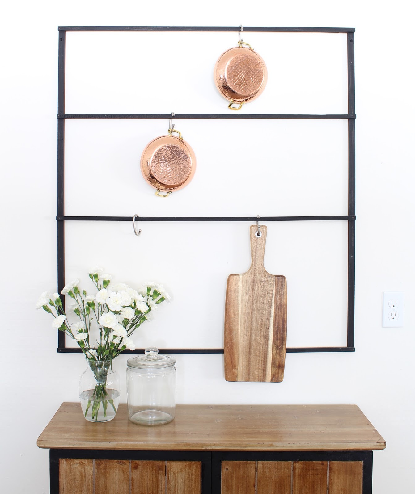DIY Wall Mounted Pot Rack
 DIY Wall Mounted Pot Rack Harlow & Thistle Home Design