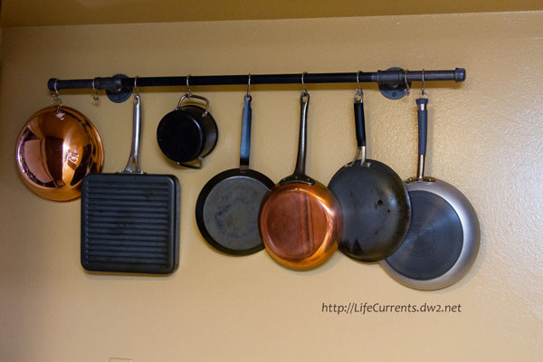 DIY Wall Mounted Pot Rack
 DIY Pot Rack With Pipes From Home Depot