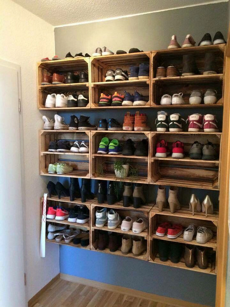 DIY Wall Shoe Rack
 Practical Shoes Rack Design Ideas for Small Homes