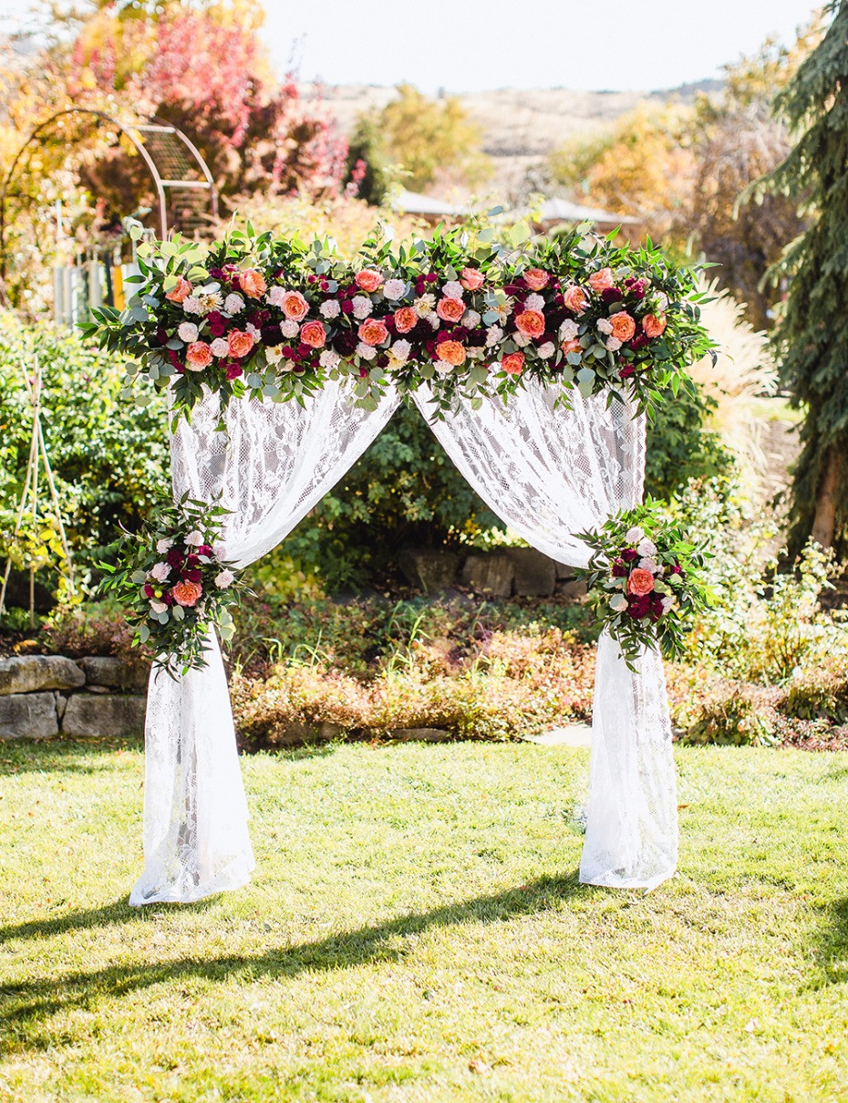 DIY Wedding Arches Ideas
 DIY Wedding Arbor From FiftyFlowers