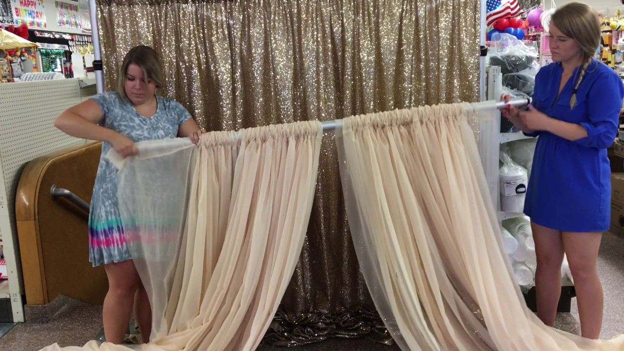DIY Wedding Backdrop Stand
 How to Set up a Double Backdrop