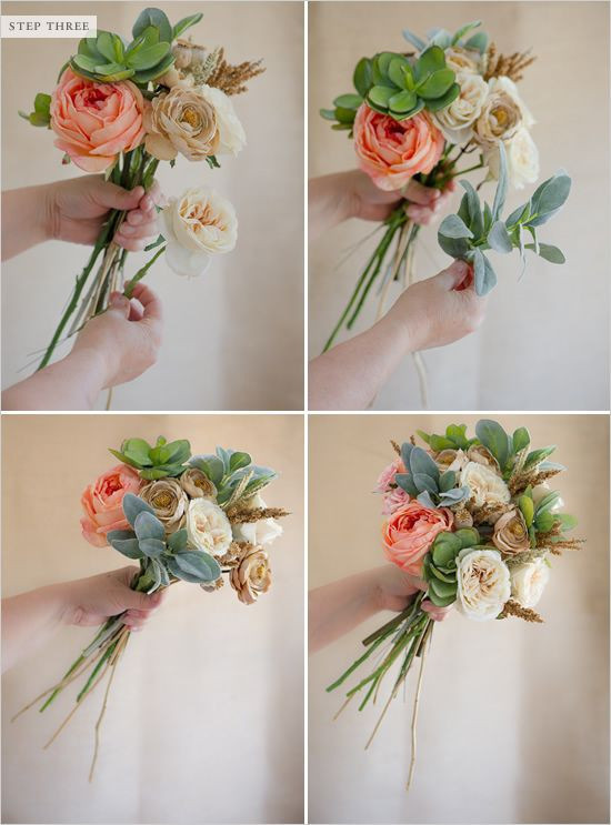 DIY Wedding Bouquet Fake Flowers
 How To Make A Faux Flower Bridal Bouquet