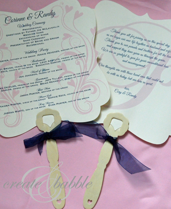 DIY Wedding Programs
 DIY Wedding Programs Create and Babble