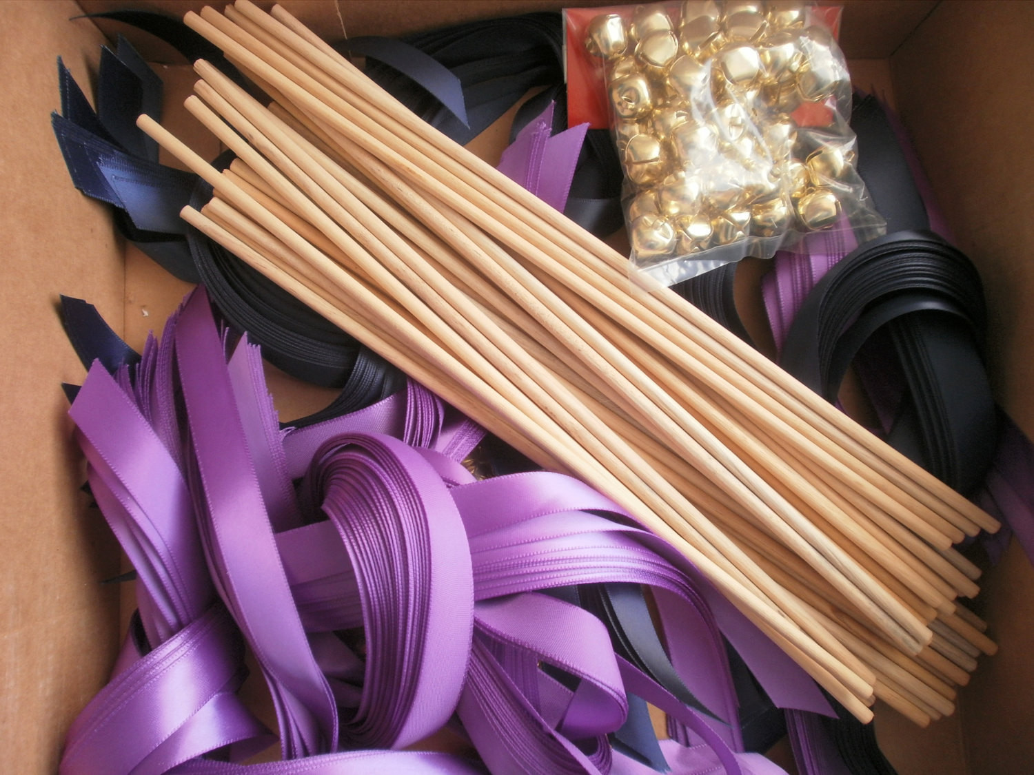 DIY Wedding Ribbon Wands
 DIY Bride 75 satin ribbon wands Lace Wands Wedding Wands
