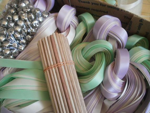 DIY Wedding Ribbon Wands
 25 DIY Ribbon Wedding wands Listing for 25 Satin Ribbon
