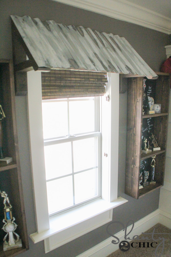 DIY Window Awning Plans
 DIY Corrugated Metal Awning Shanty 2 Chic