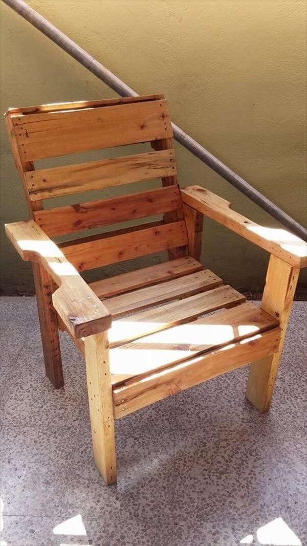 DIY Wood Chair Plans
 Creative DIY Recycled Wooden Pallet Chair Ideas