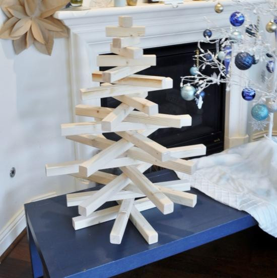 DIY Wood Christmas Trees
 DIY Modern Wooden Christmas Tree The Design Confidential