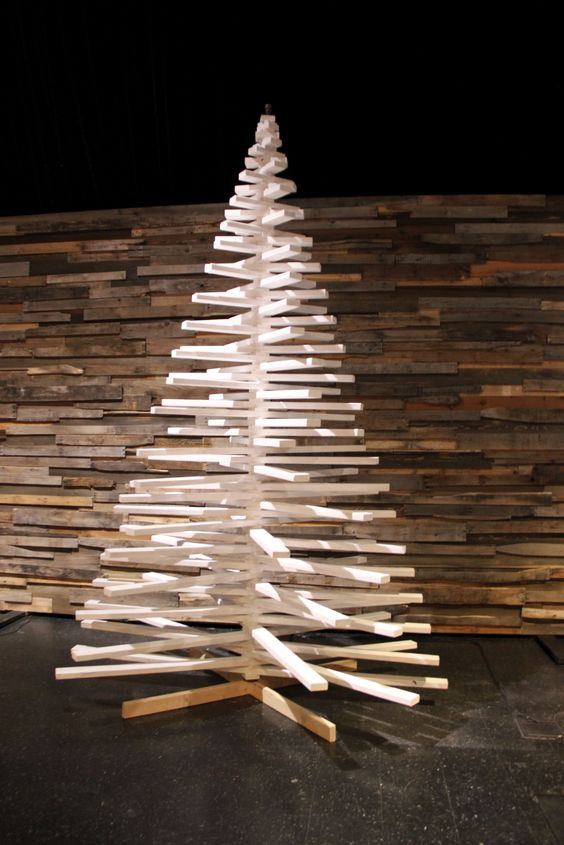 DIY Wood Christmas Trees
 33 Ideas Wooden Christmas Tree For Backyard