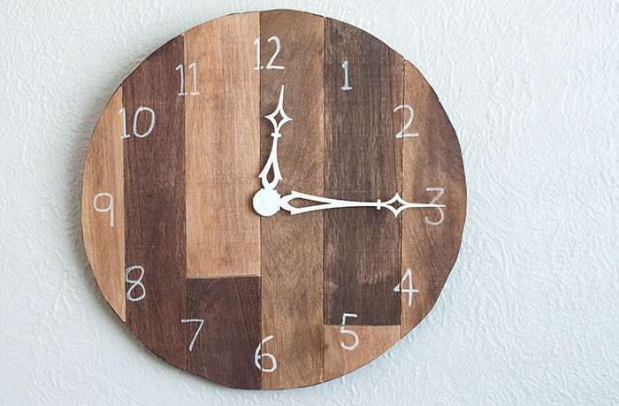 DIY Wood Clocks
 DIY Scrap Plywood Wall Clock Pretty Handy Girl