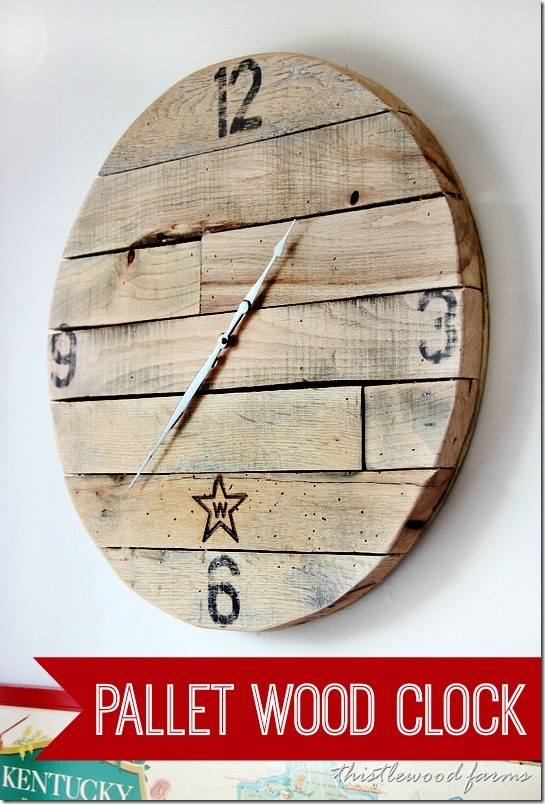 DIY Wood Clocks
 Trash to Treasure How to Make a Pallet Wood Clock