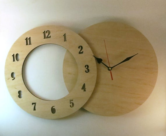 DIY Wood Clocks
 Items similar to Wall clock kit 12" 30cm diy kit wood