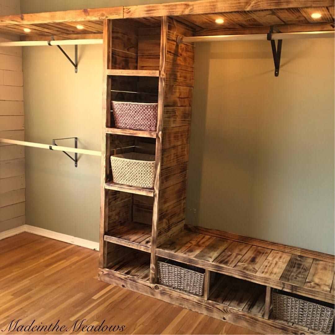DIY Wood Closet Organizers
 Pin by Red Wolf Rustics on Pallet and reclaimed wood